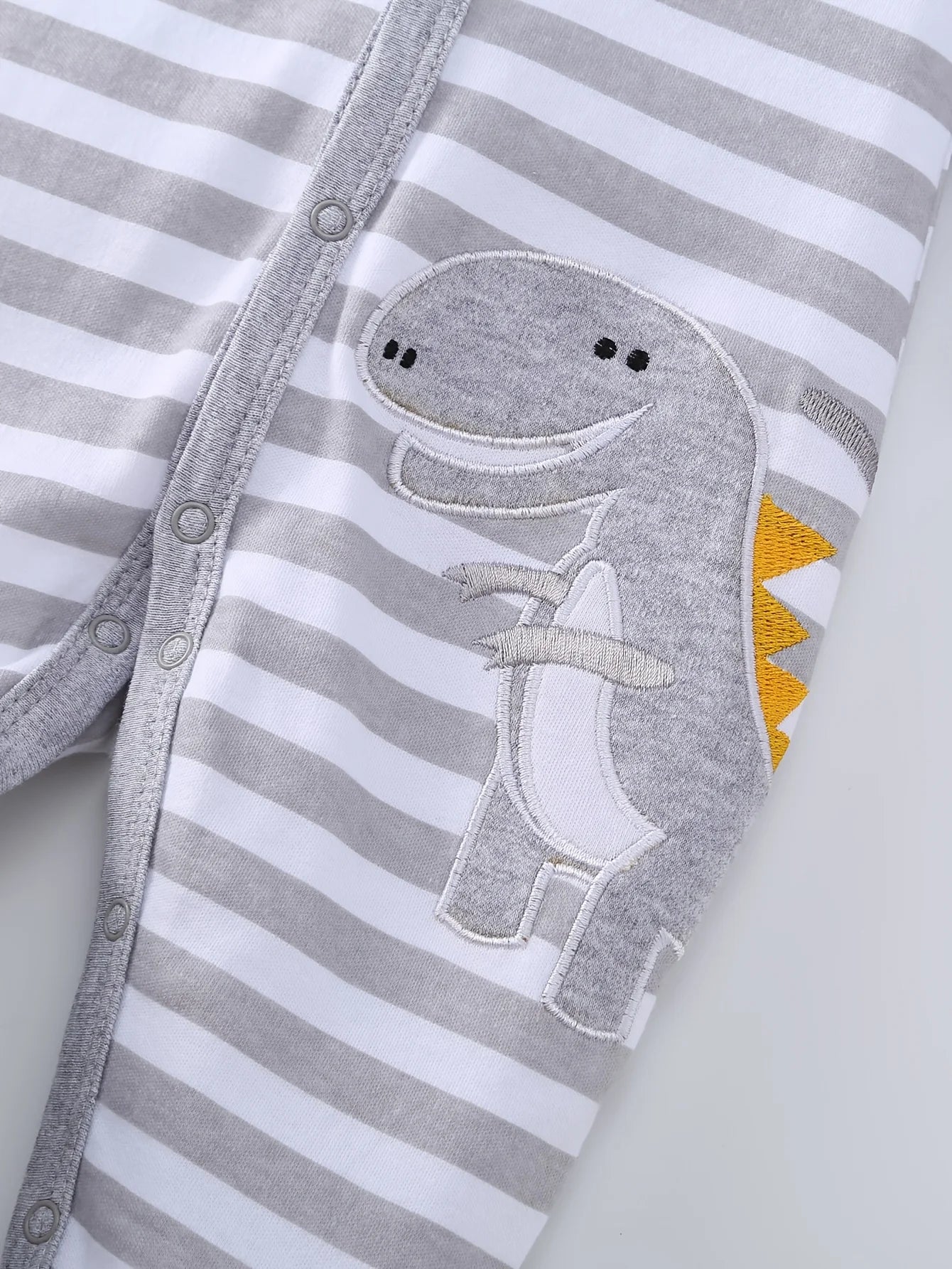 ! 2pcs Zip Footed Rompers for Baby Boys, Dark Bear Pattern Long Sleeve Onesies, Daily Wear Newborn Must-Haves, for Outdoor