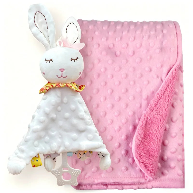 Custom Bibi Name Baby Sleeping Dolls Set with Duvet Blanket Bedding And Towel Cover - Baptism Gift for Newborns
