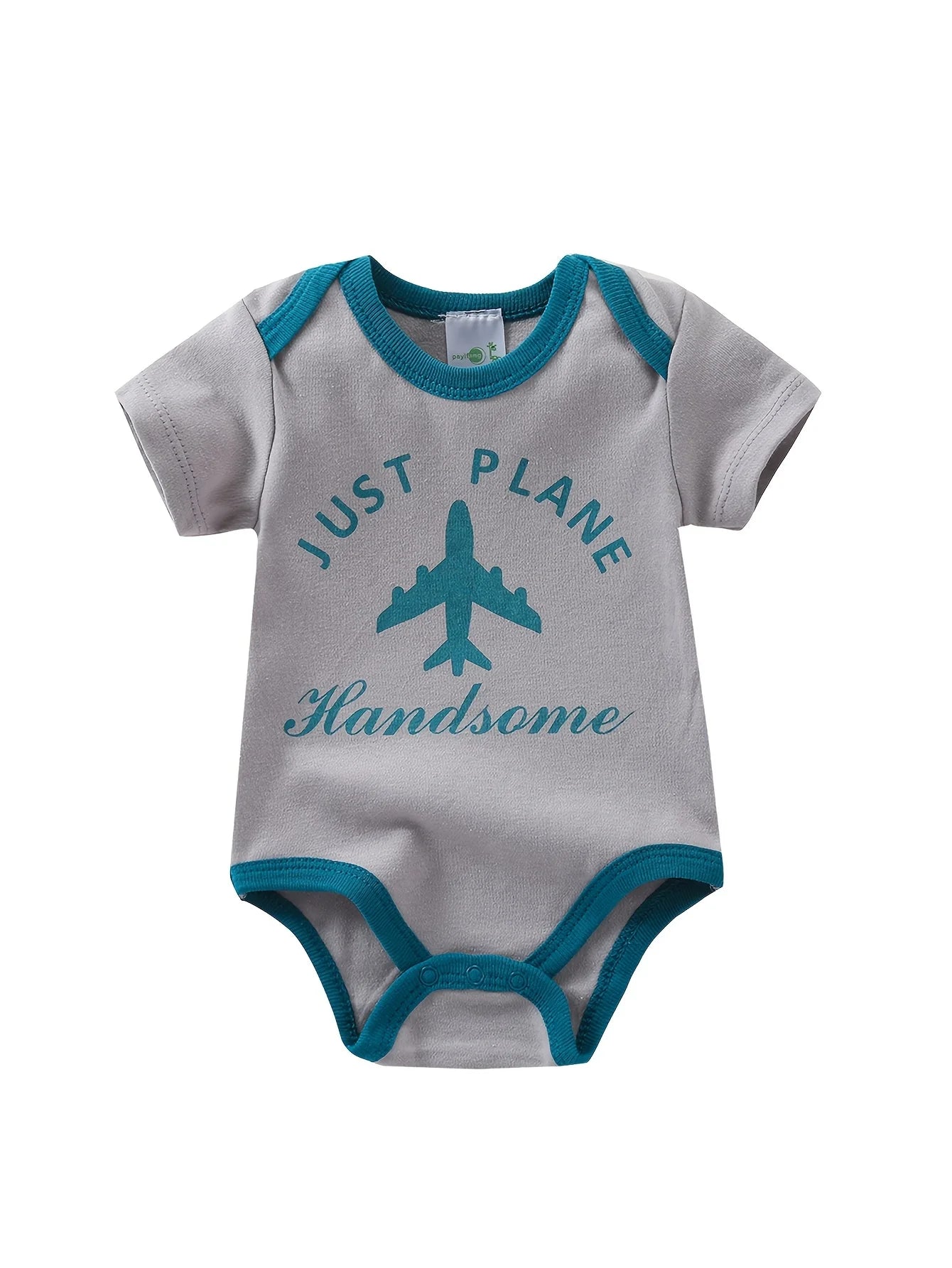 5pcs Baby Boy Short Sleeve Triangle Rompers, Infant Jumpsuits, Newborn Essential Outfits, Soft Breathable Casual Onesies,  Hospital Delivery Baby Supplies, Airplane And Gentleman Bow Tie Design, Baby Items Big Discount, for O