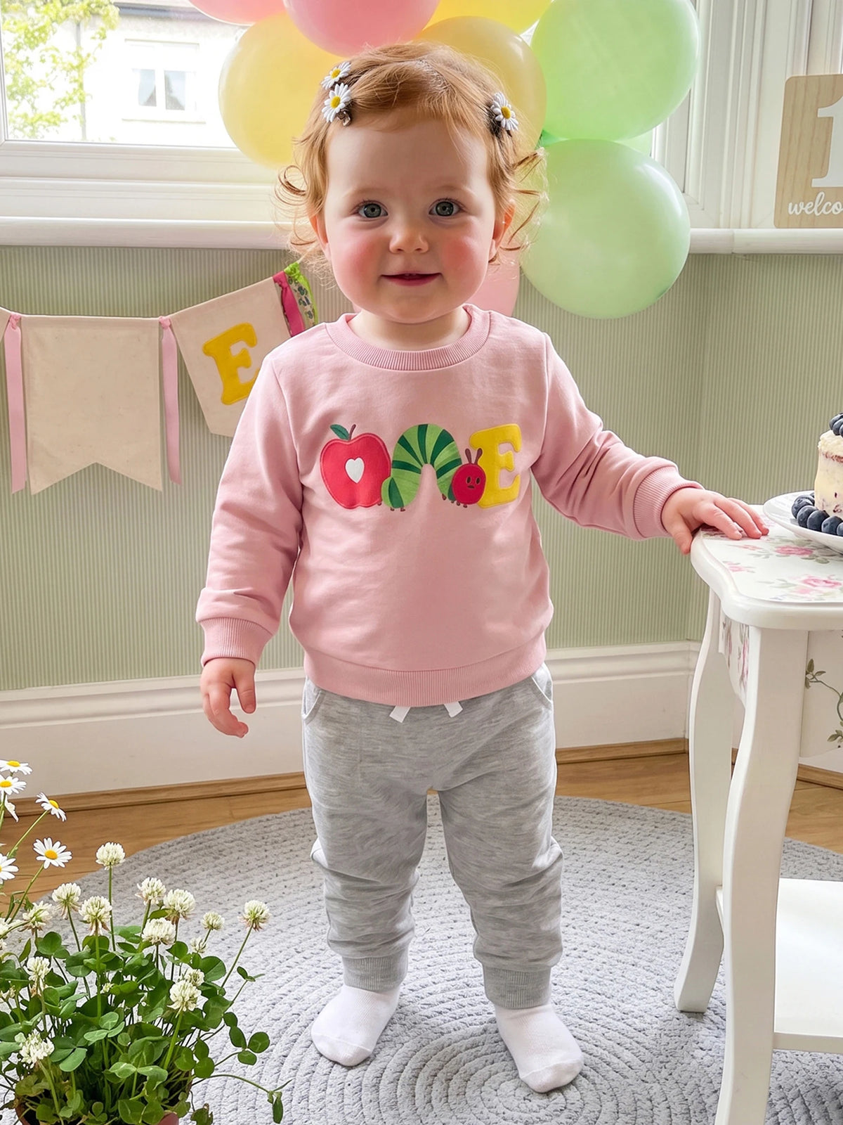 Long-Sleeve Pants Girl Birthday Outfits Outfits Long Sleeve Long Long-Sleeve-Round Birthday Baby Top Rated