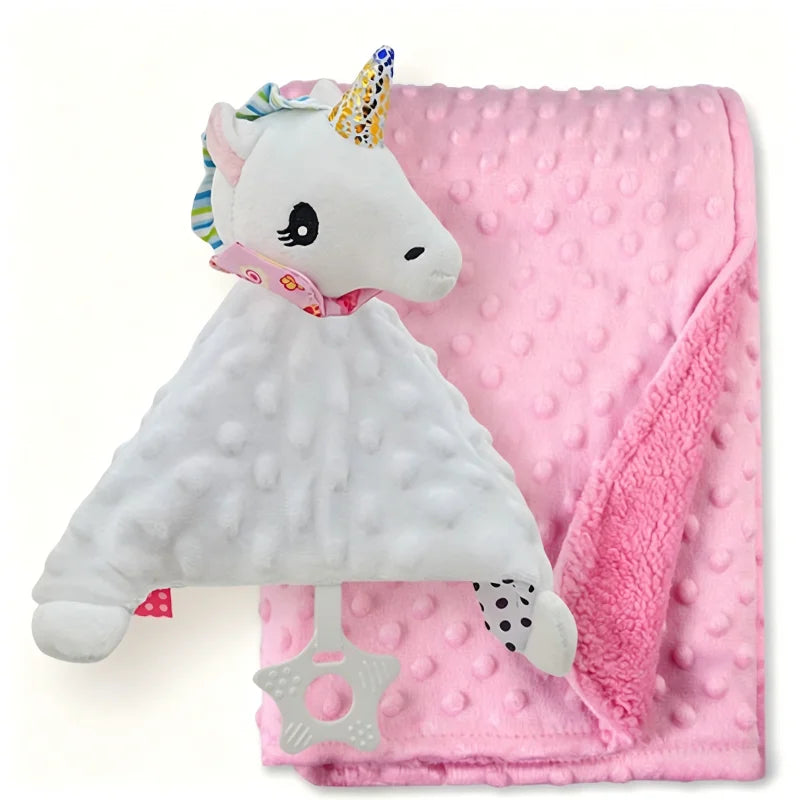 Custom Bibi Name Baby Sleeping Dolls Set with Duvet Blanket Bedding And Towel Cover - Baptism Gift for Newborns
