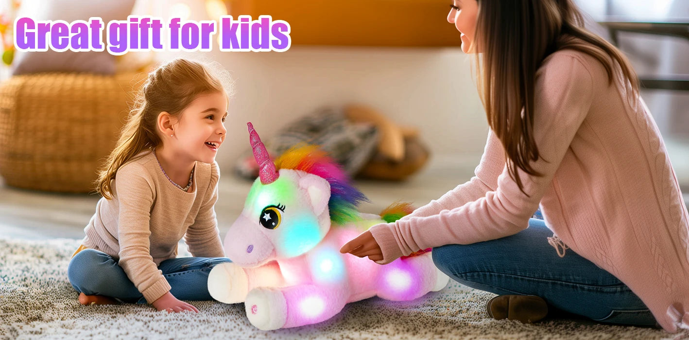 Glowing Unicorn Plush Toy.