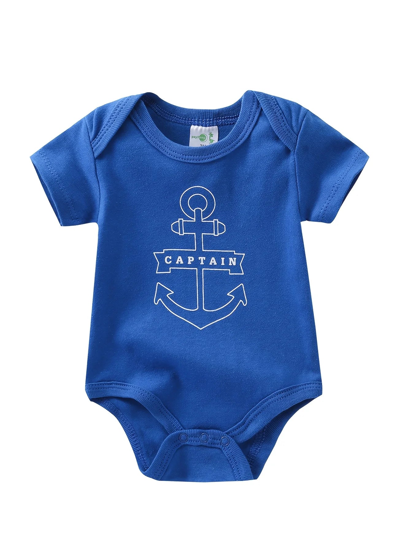 5pcs Baby Boy Triangle Rompers, Creative Baby Bodysuits, Short Crawler Onesies, Short Sleeve Jumpsuits with Sailboat Pattern, Soft Breathable Casual Infant Clothes, Newborn Hospital Essentials,  for Outdoor