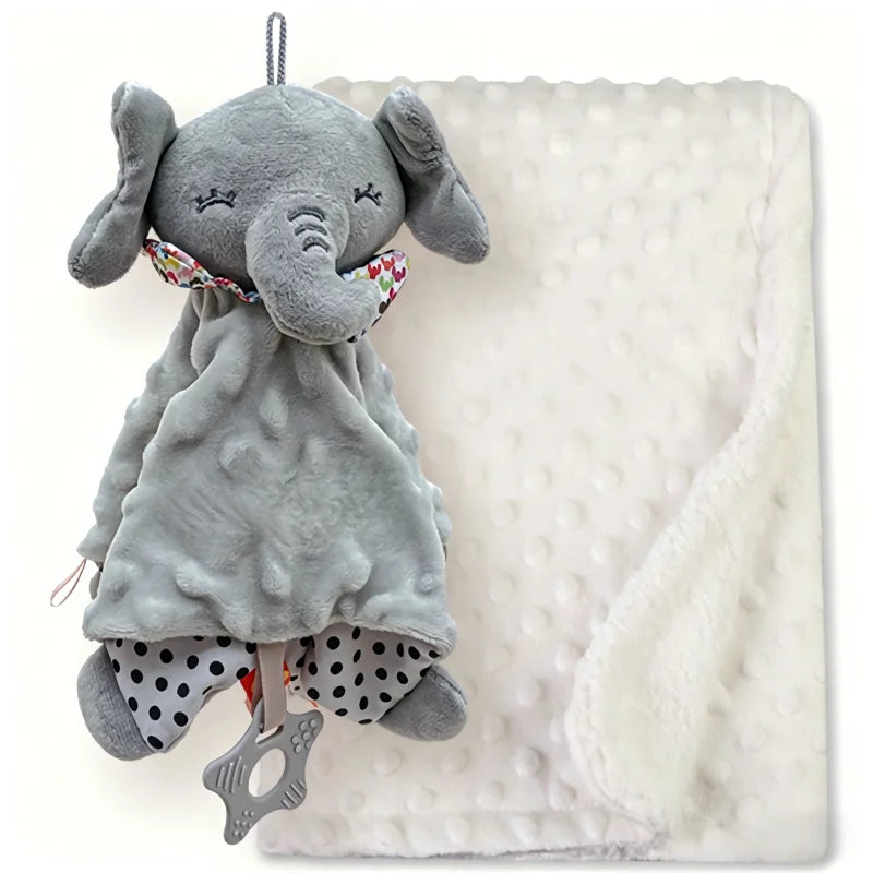 Custom Bibi Name Baby Sleeping Dolls Set with Duvet Blanket Bedding And Towel Cover - Baptism Gift for Newborns