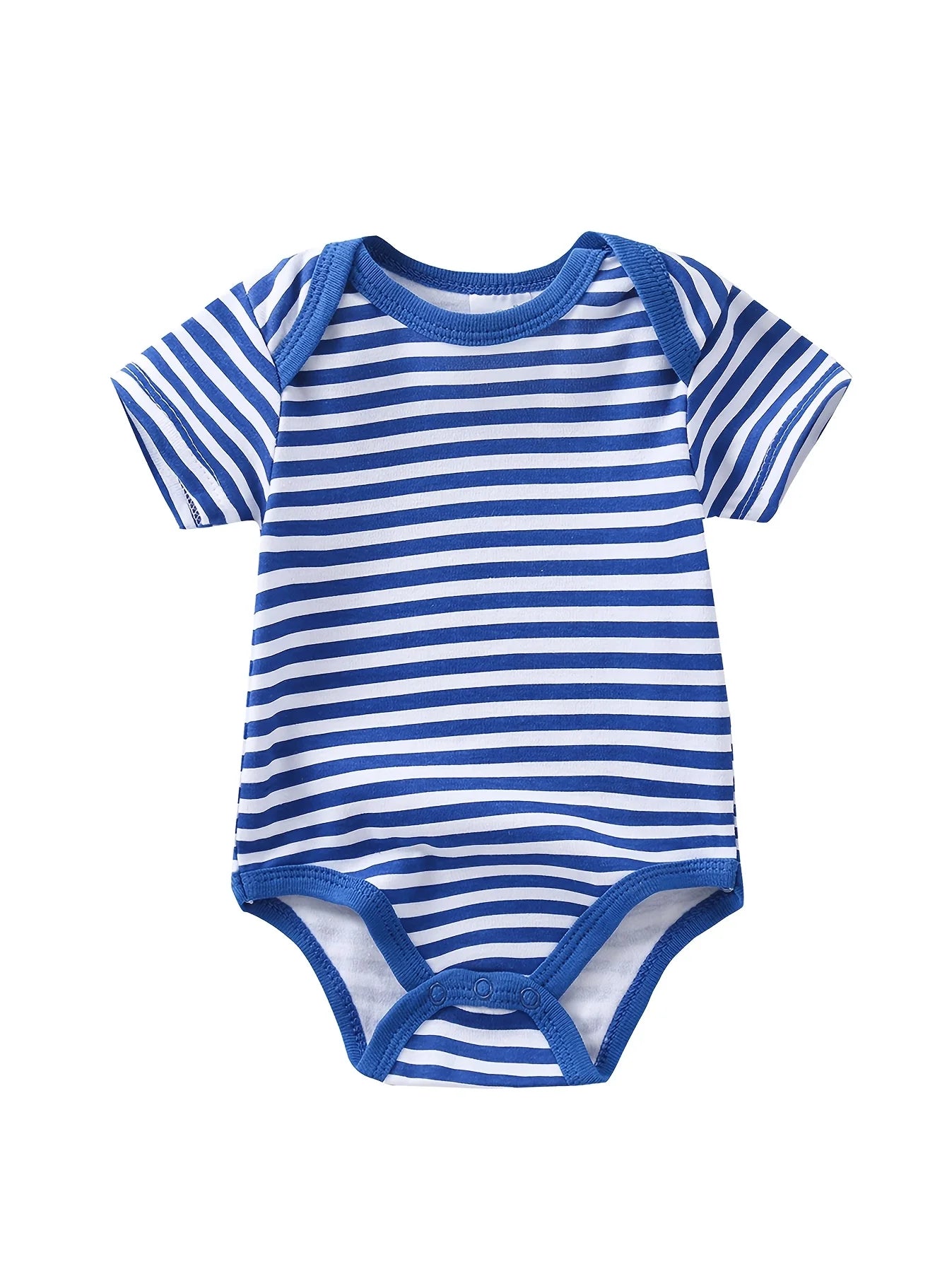 5pcs Baby Boy Triangle Rompers, Creative Baby Bodysuits, Short Crawler Onesies, Short Sleeve Jumpsuits with Sailboat Pattern, Soft Breathable Casual Infant Clothes, Newborn Hospital Essentials,  for Outdoor
