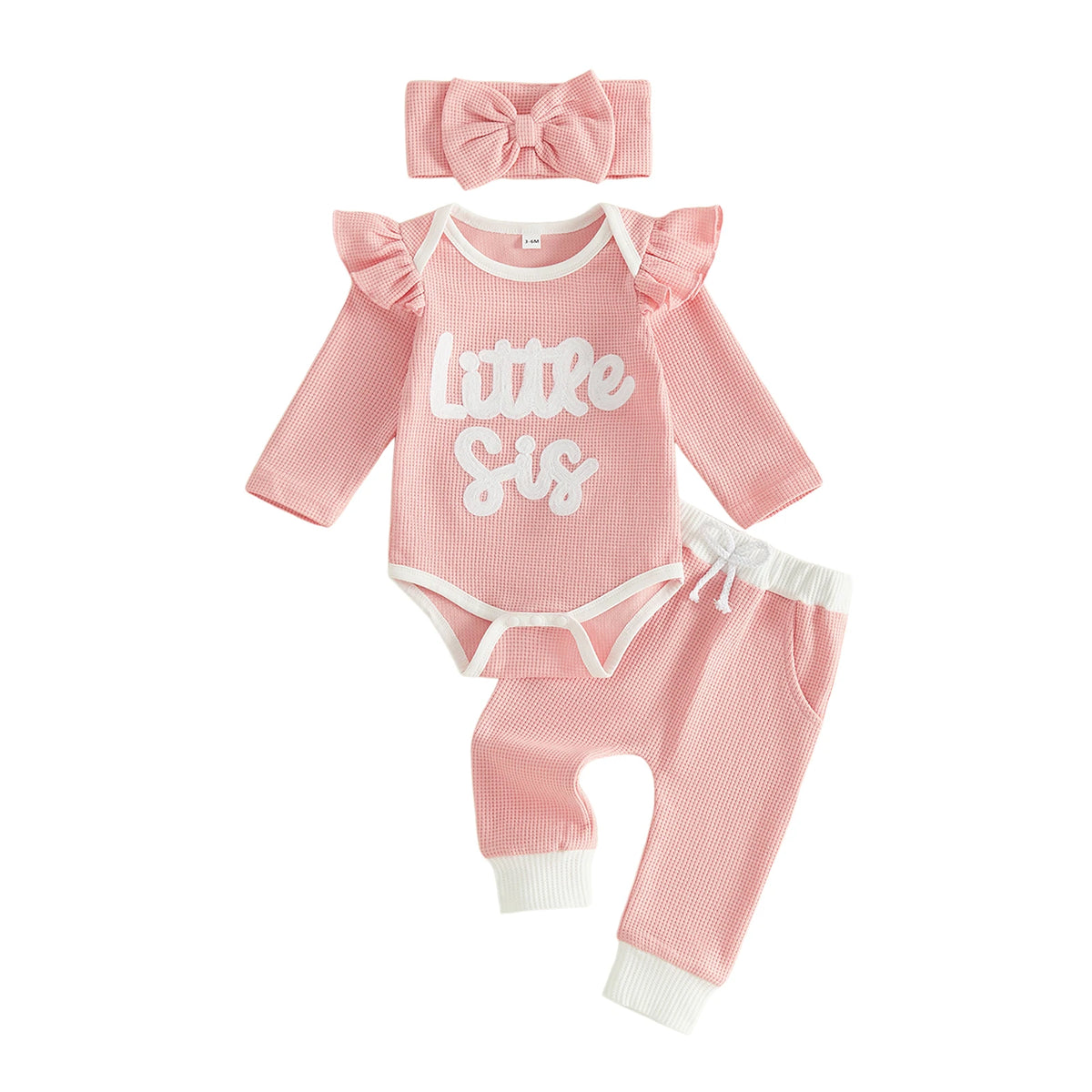 Pants Long Romper Pants Letter Letter Embroidery Romper Romper Pants Headband Sleeve Letter Embroidery