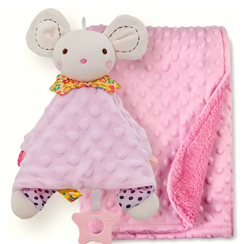 Custom Bibi Name Baby Sleeping Dolls Set with Duvet Blanket Bedding And Towel Cover - Baptism Gift for Newborns
