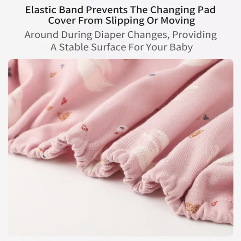 Reusable Diaper Changing Table Cloth Cover for 80*40*9cm Changing Table Pads Muslin Changing Pad Cover Mat for Baby Newborn