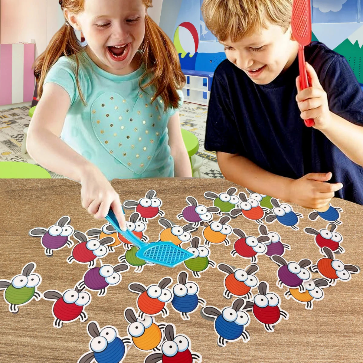 Interactive Alphabet Fly Swatter Card Game | English Phonics Fun | Teacher-Recommended Preschool Toy | Home Early Learning gift