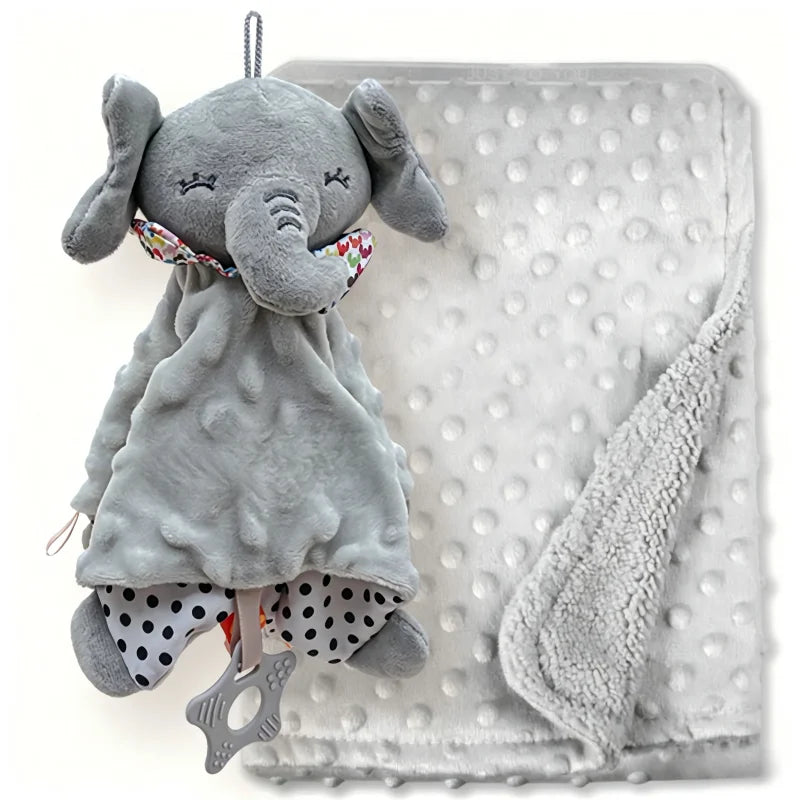 Custom Bibi Name Baby Sleeping Dolls Set with Duvet Blanket Bedding And Towel Cover - Baptism Gift for Newborns