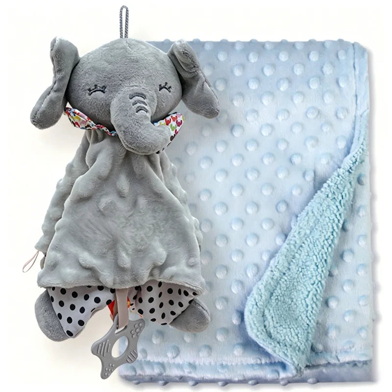 Custom Bibi Name Baby Sleeping Dolls Set with Duvet Blanket Bedding And Towel Cover - Baptism Gift for Newborns