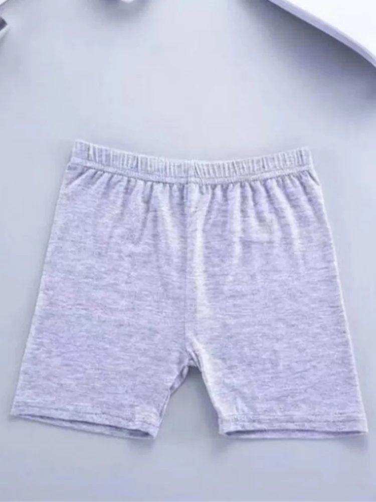 8pcs Summer Candy Color Underpants Girls Safety Shorts Cotton Leggings Girls' Beach Shorts Are Suitable For Children Ages 2-13
