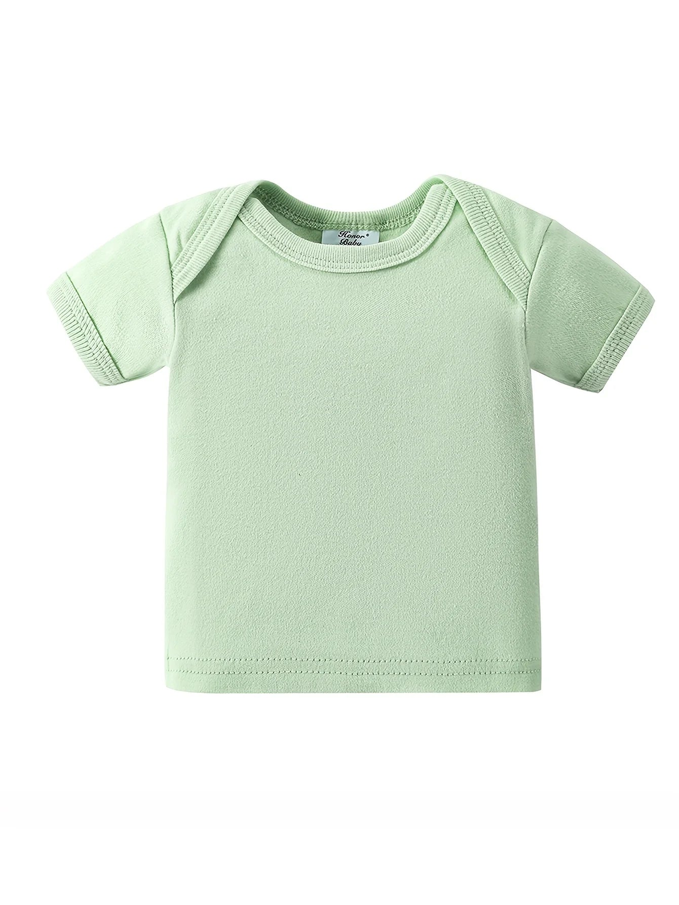 8pcs Newborn Baby Set, 100% Cotton Infant Essentials for Hospital Delivery, Unisex Bodysuit & Romper Outfit with Tops, T-shirts And Hat,, Perfect for Outdoor