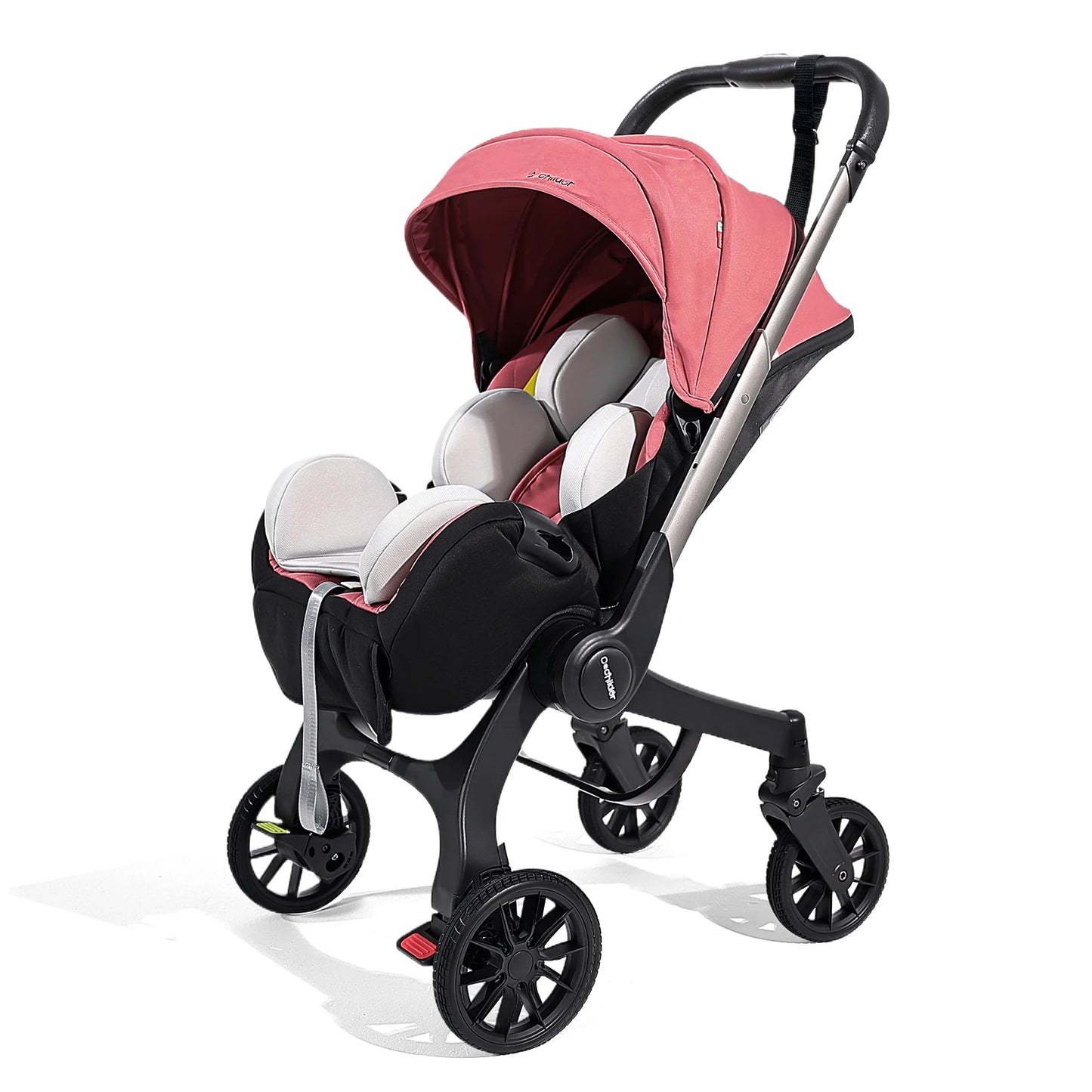 Stroller with 4 heels - metal frame and comfortable fabric, Foldable and easy to transport.