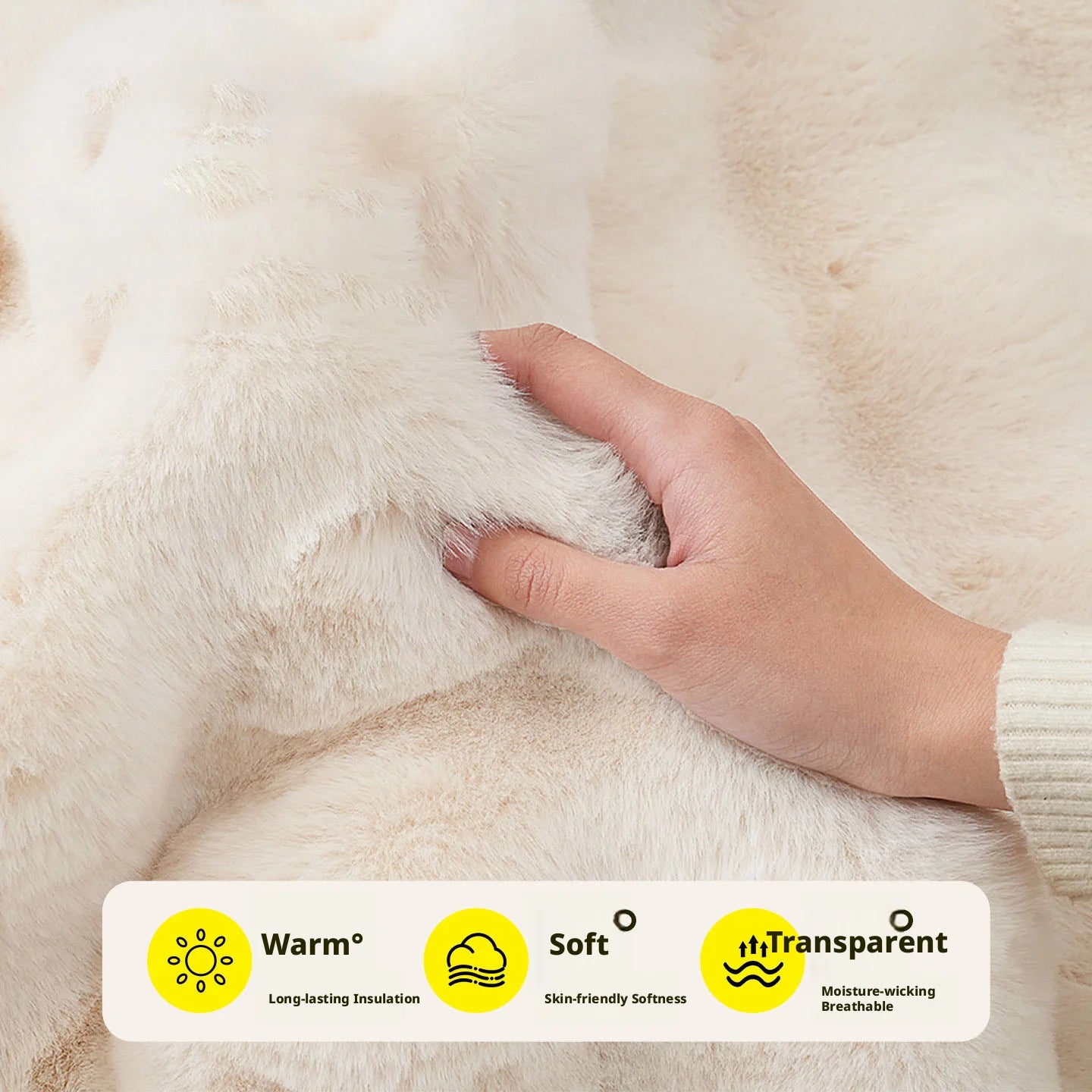 Round Bubble Faux Rabbit Fur Rug Soft Plush Mats Cream Style Bedroom Bedside Carpet Kids Play Floor Mat for Living Room Nursery