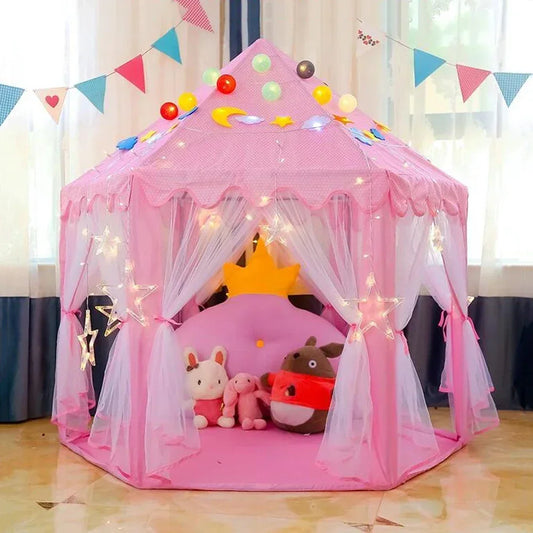 Portable Children's Tent for Kids Tent Toys Girls Princess Castle