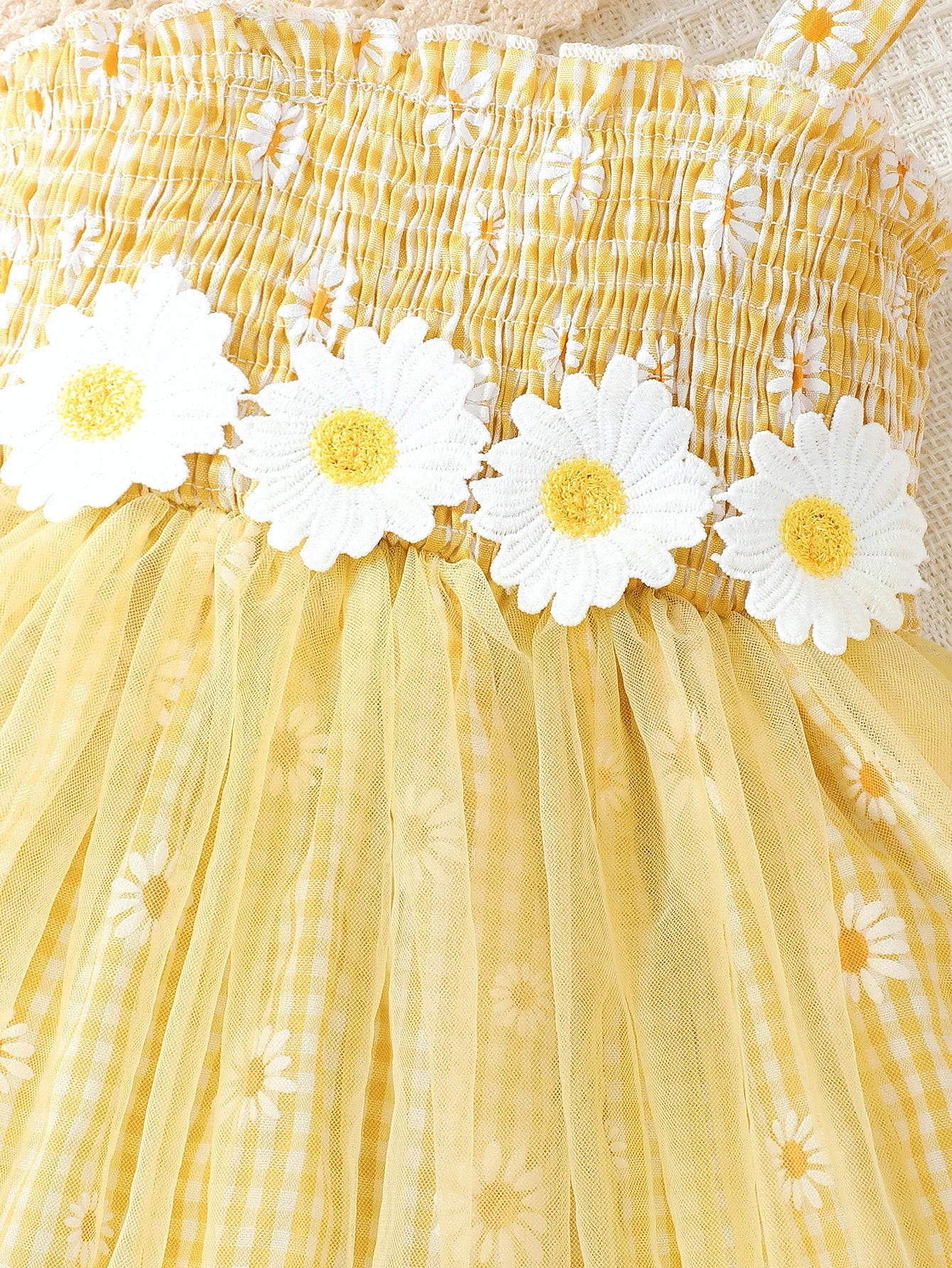 Baby girl Summer Dress Daisy Plaid Chiffon Sweet style Dress+Hat 2Pcs  for Cute Baby Girls aged 0-3 Years Vacation Casual Dress