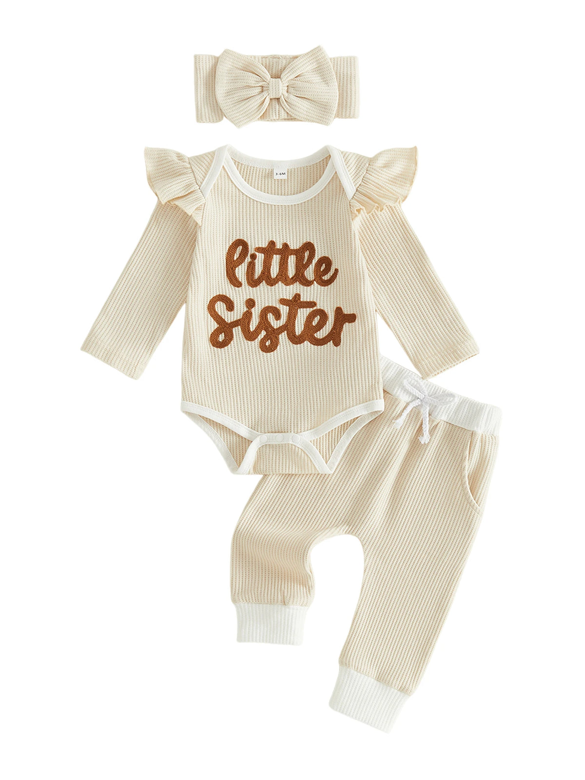 Pants Long Romper Pants Letter Letter Embroidery Romper Romper Pants Headband Sleeve Letter Embroidery