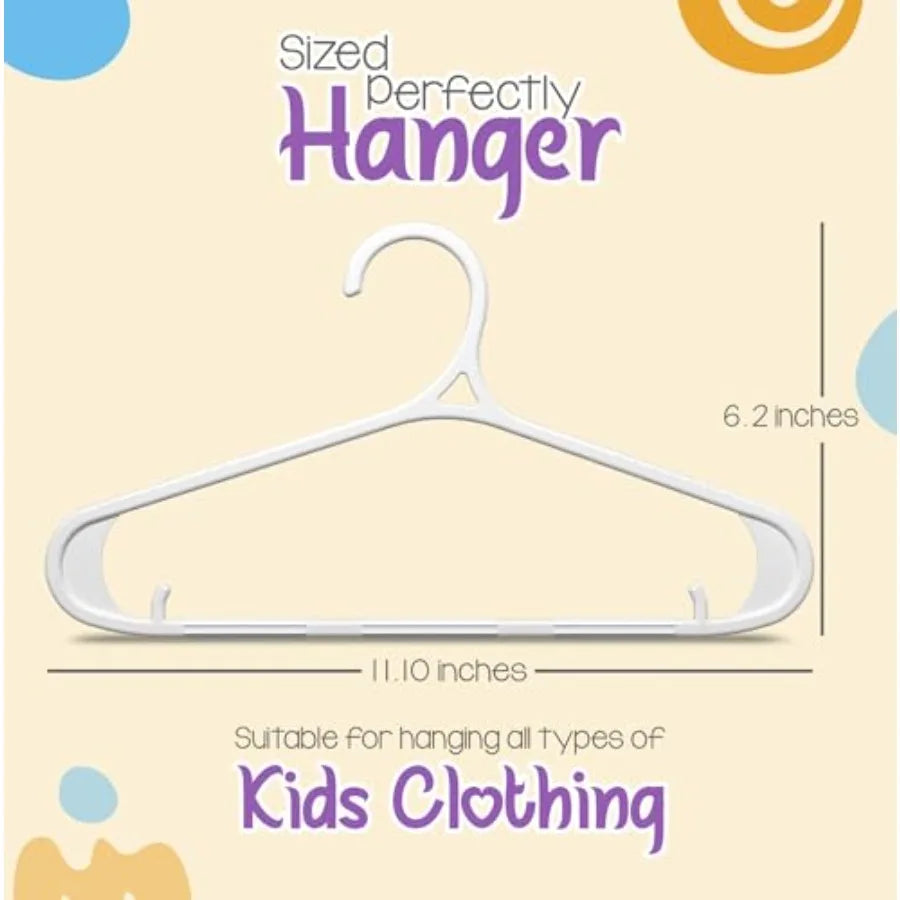 Hangers 20 Pack - 11 Inch Plastic Baby Hangers for Closet - s Hanger for Clothes Infant Hanger for Closet - Non-Slip Shoulder G