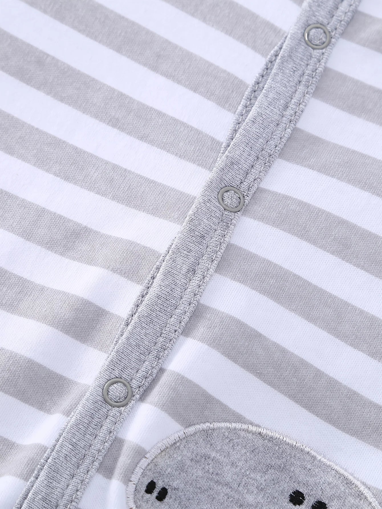 ! 2pcs Zip Footed Rompers for Baby Boys, Dark Bear Pattern Long Sleeve Onesies, Daily Wear Newborn Must-Haves, for Outdoor