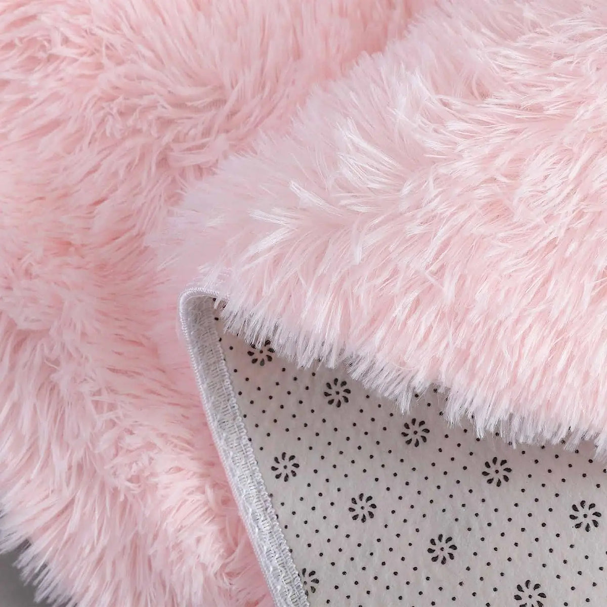 Pink Round Rug for Girls Bedroom,Fluffy Circle Area Rug for Kids Room,Furry Shaggy Carpet for Living Room100/120/140/160