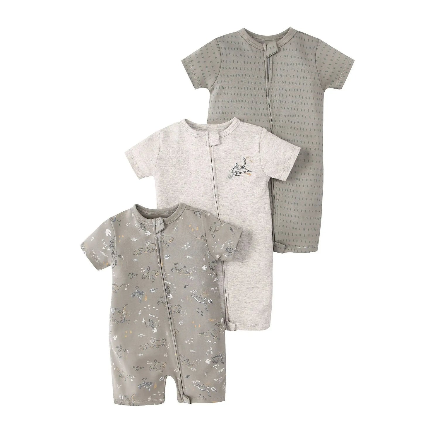 3PCS/Lot Summer Baby Rompers Baby Clothing 100% Cotton Newborn Baby Boy Clothes Infant Jumpsuits Short Sleeve Kids Clothes