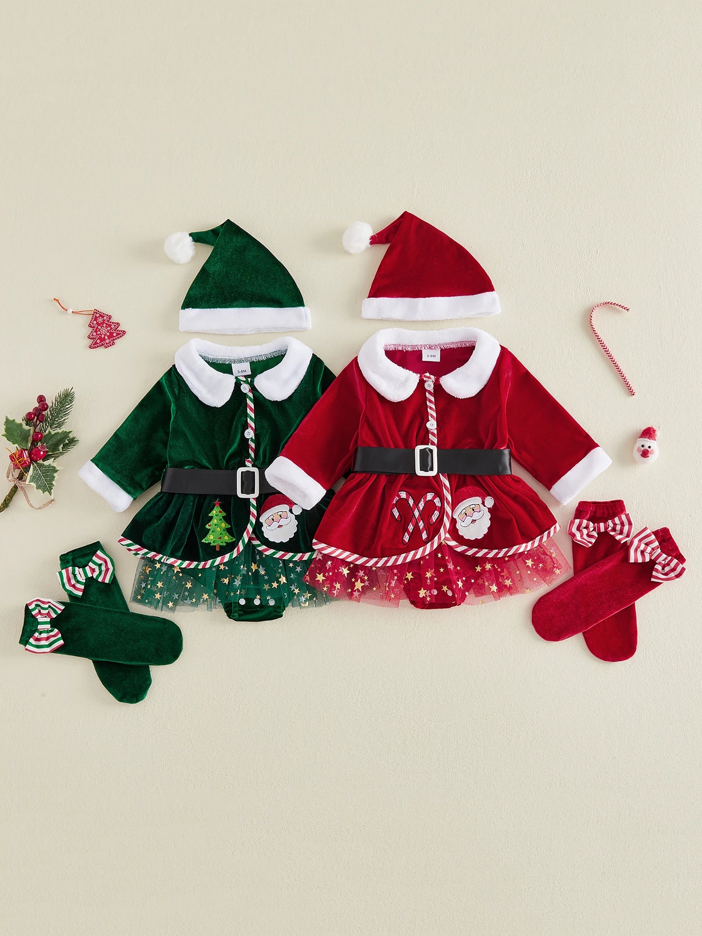 Christmas Outfit Fashion Dress Belt Girl-Christmas Outfit Fashion Outfit Hat Girl Belt Christmas Outfit Fashion Dress Belt
