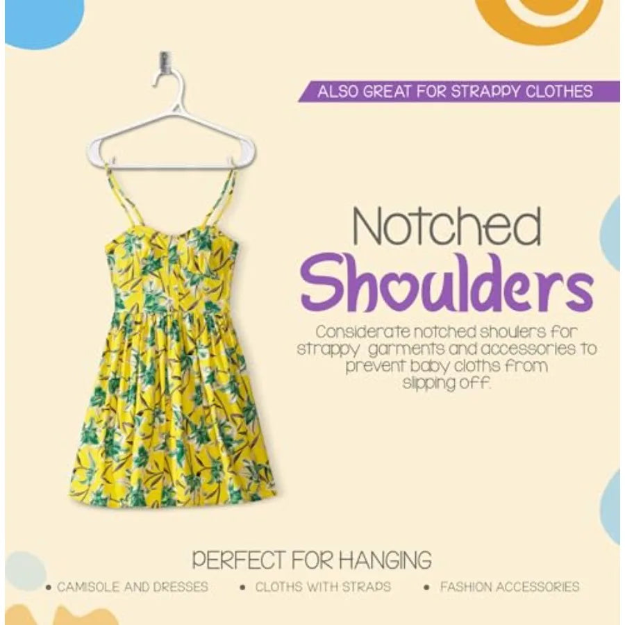 Hangers 20 Pack - 11 Inch Plastic Baby Hangers for Closet - s Hanger for Clothes Infant Hanger for Closet - Non-Slip Shoulder G