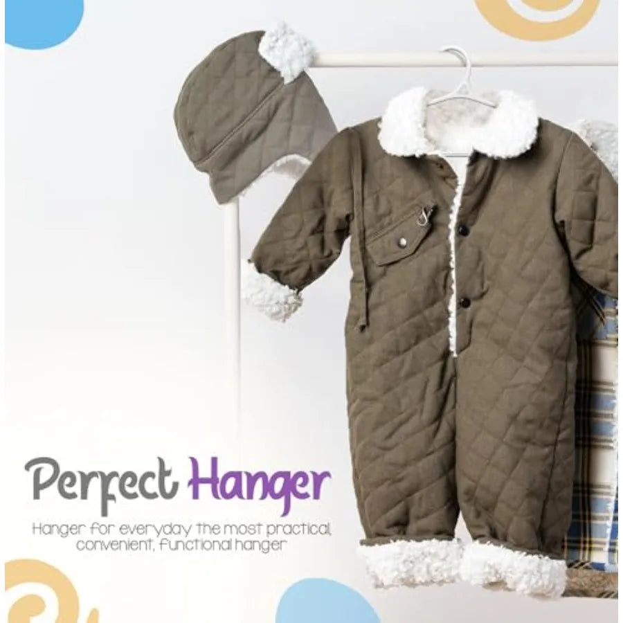 Hangers 20 Pack - 11 Inch Plastic Baby Hangers for Closet - s Hanger for Clothes Infant Hanger for Closet - Non-Slip Shoulder G